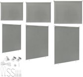 Store enrouleur d'extérieur Aufun, store vertical, rideau de balcon, brise-vue, Protection solaire, rideau occultant, Protection UV, protection contre le vent (180 x 240 cm, Grijs)