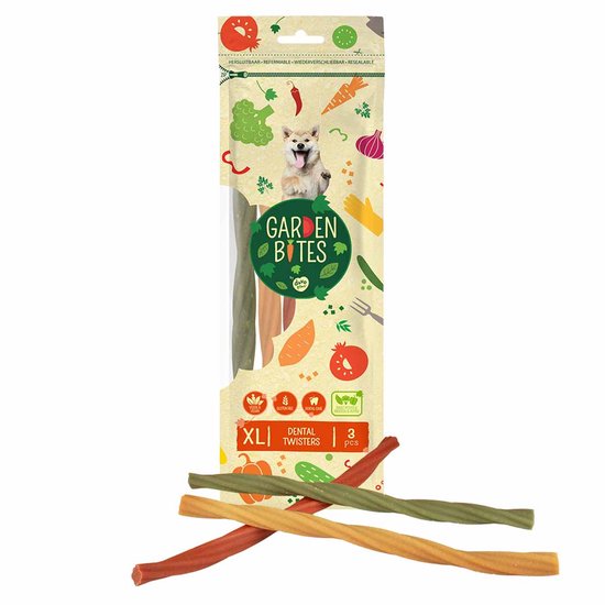 Garden Bites dental twisters gemengde kleuren