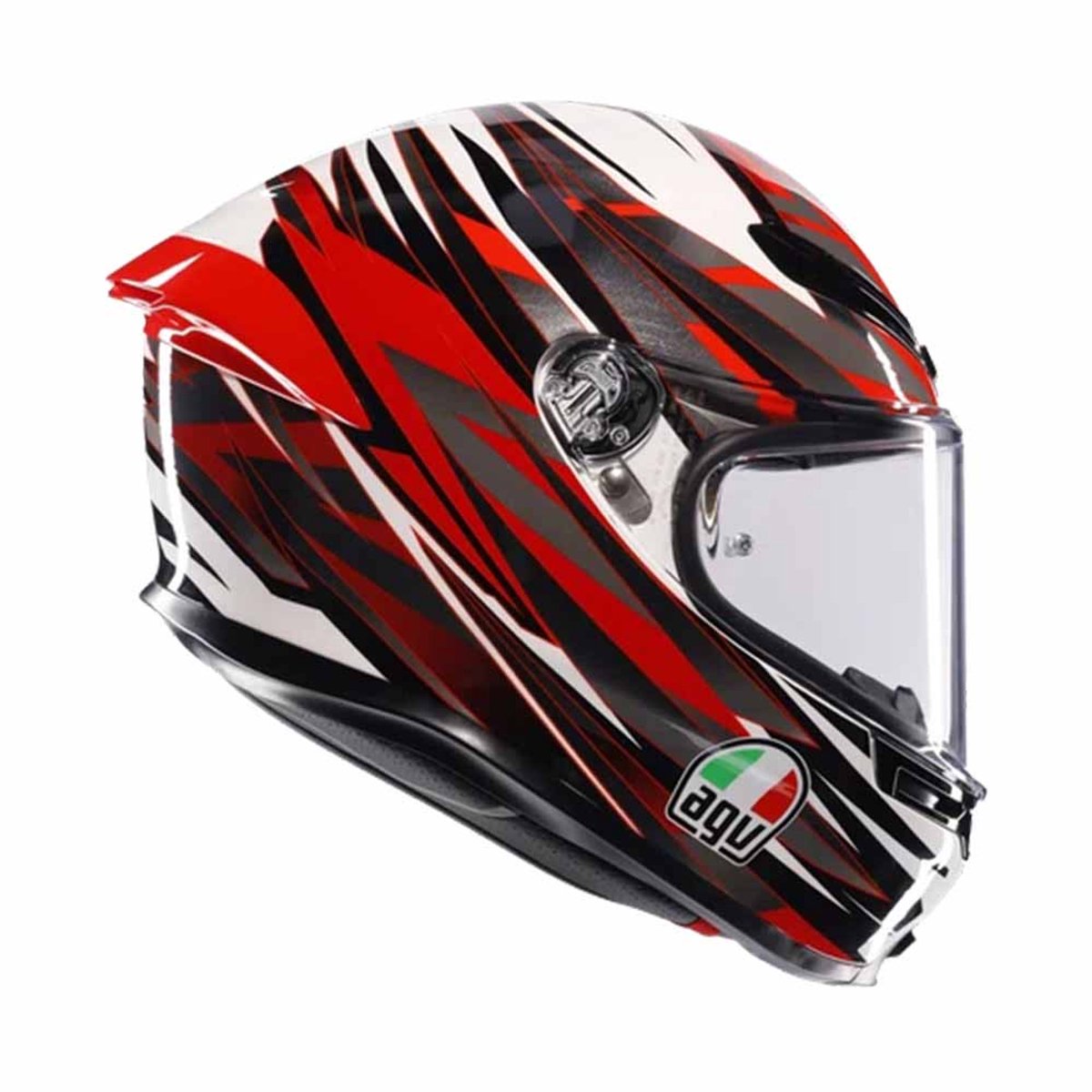 AGV K6 S E2206 Mplk Reeval Wit Rood Grijs Integraalhelm - Maat L - Helm – foto 4