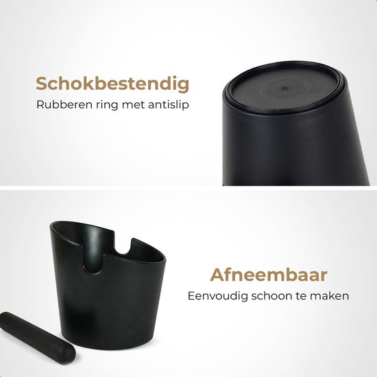 Dayshake Uitklopbak Koffie - Knockbox - Afklopbak - Uitkloplade - Barista - Espresso - Koffiemachine - Accessoires - Accesoires