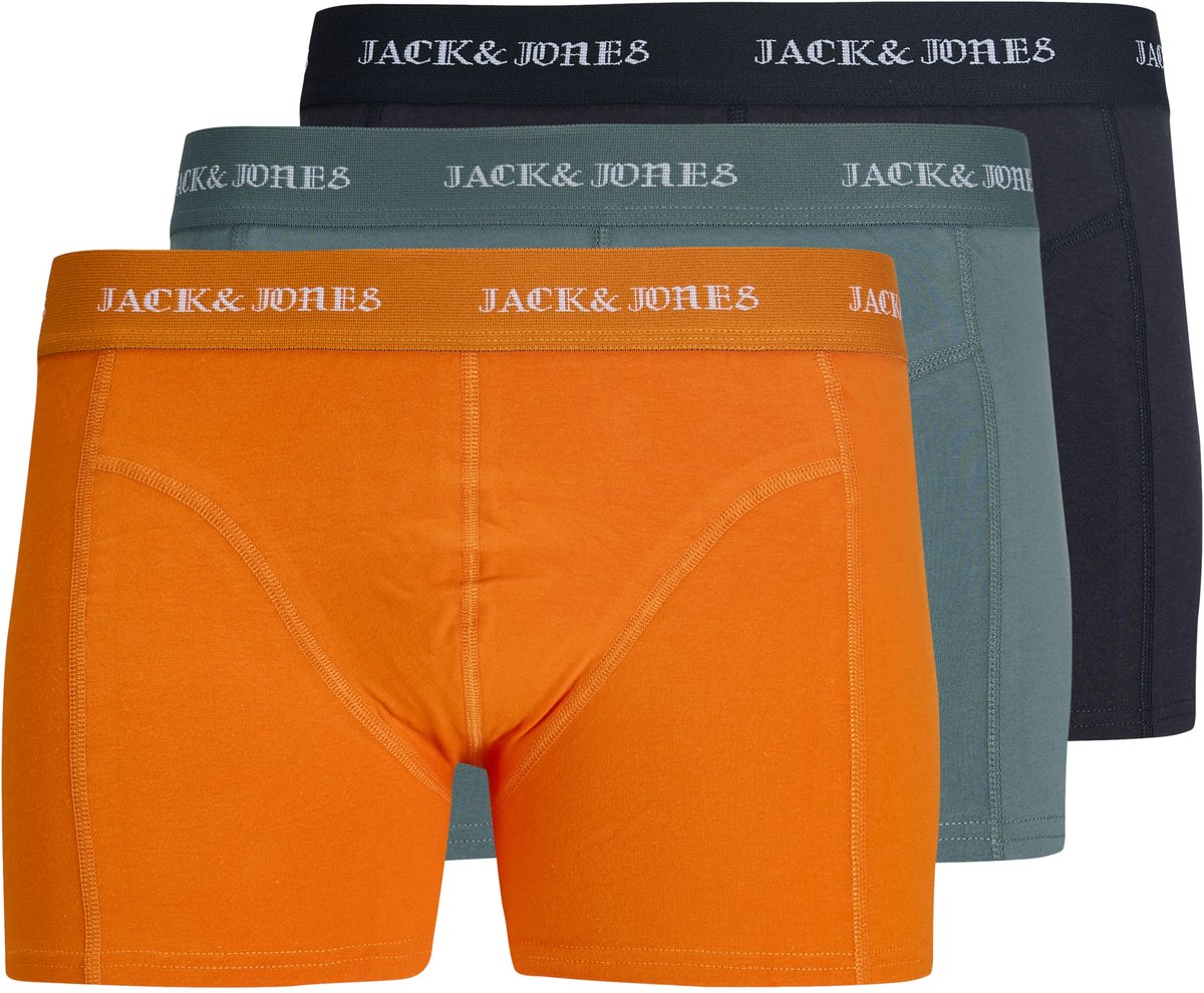JACK&JONES - JACMILES SOLID TRUNKS 3 PACK - Heren - Onderbroeken