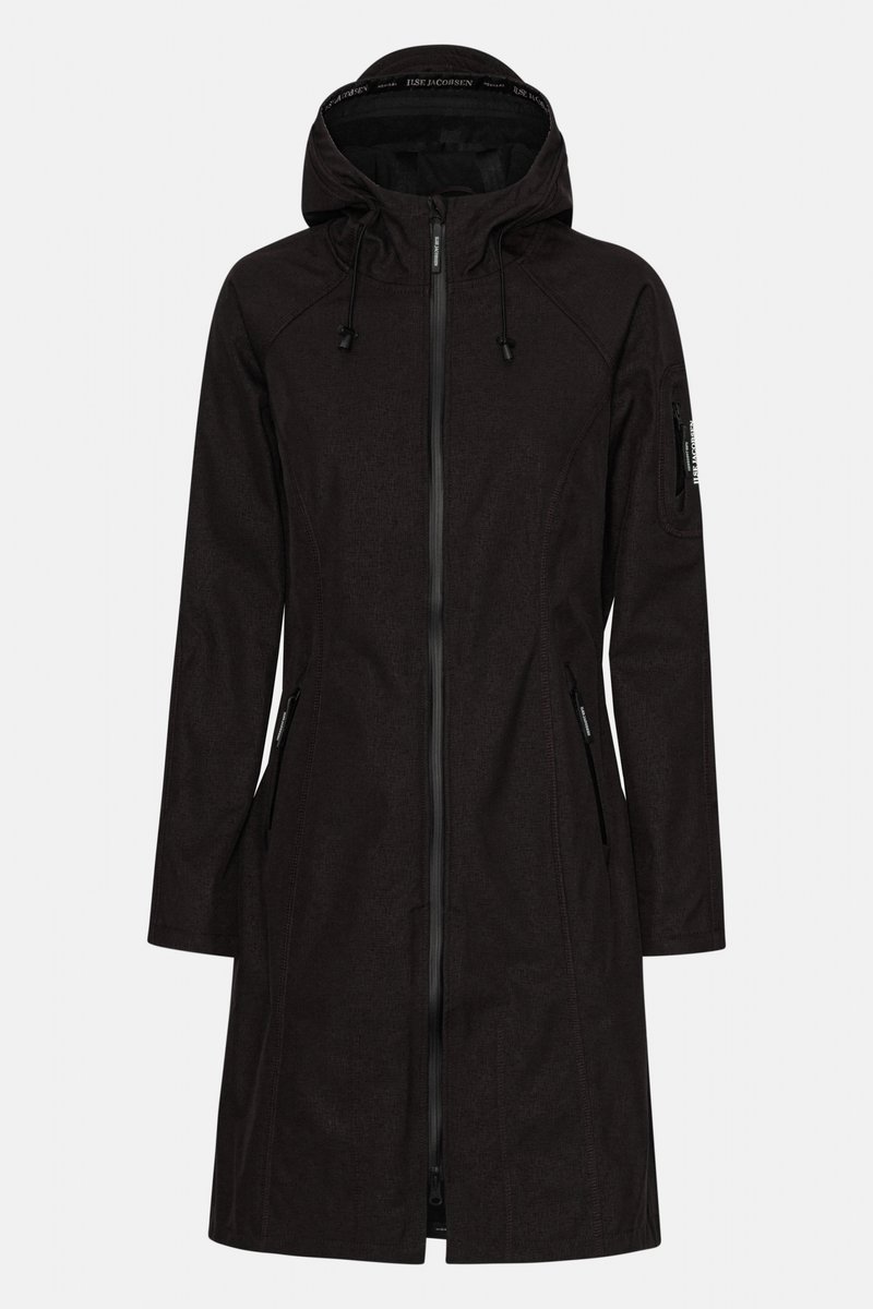 Softshell regenjas lang RAIN37L 001 Zwart
