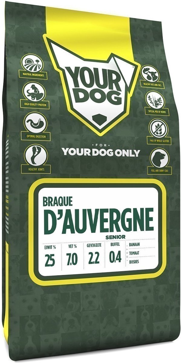 Yourdog Yourdog braque d'auvergne senior - 3 KG