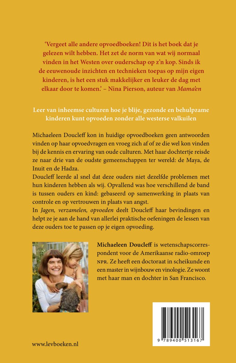 Jagen, verzamelen, opvoeden - back cover