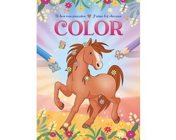 foto van Ik hou van paarden kleurblok / J'aime les chevaux bloc de coloriage