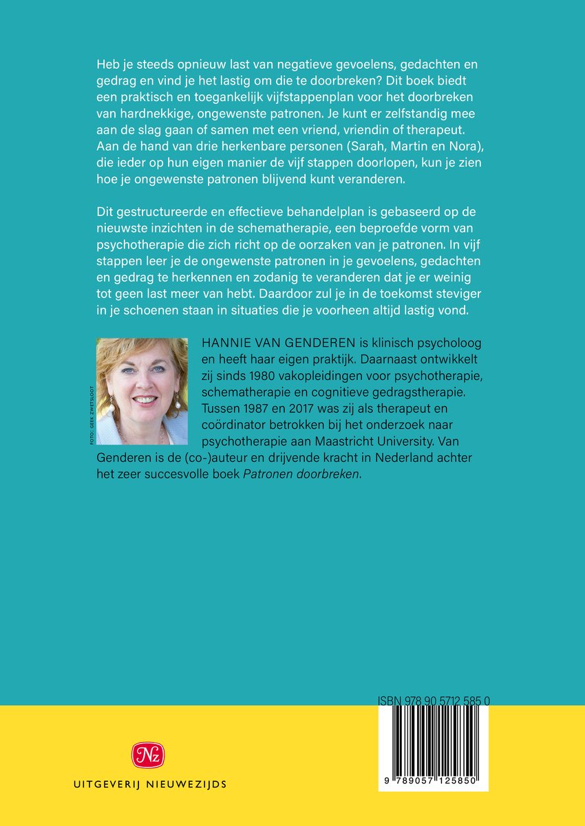 Doorbreek je patronen in vijf stappen | Hannie van Genderen - back cover