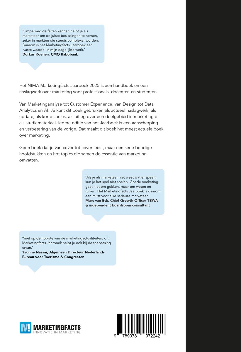 Nima Marketingfacts Jaarboek 2025 - back cover