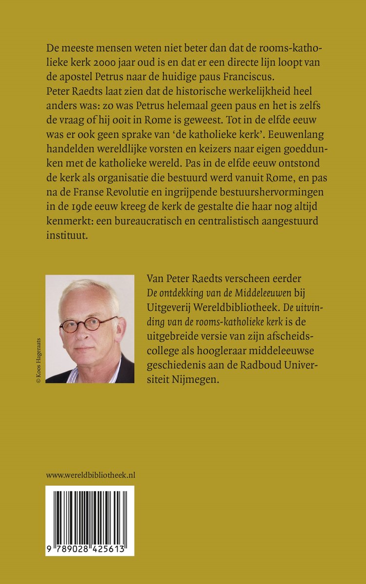 De uitvinding van de rooms-katholieke kerk - back cover