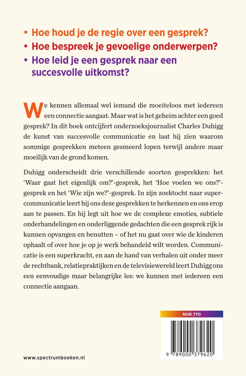 Supercommunicatie - back cover