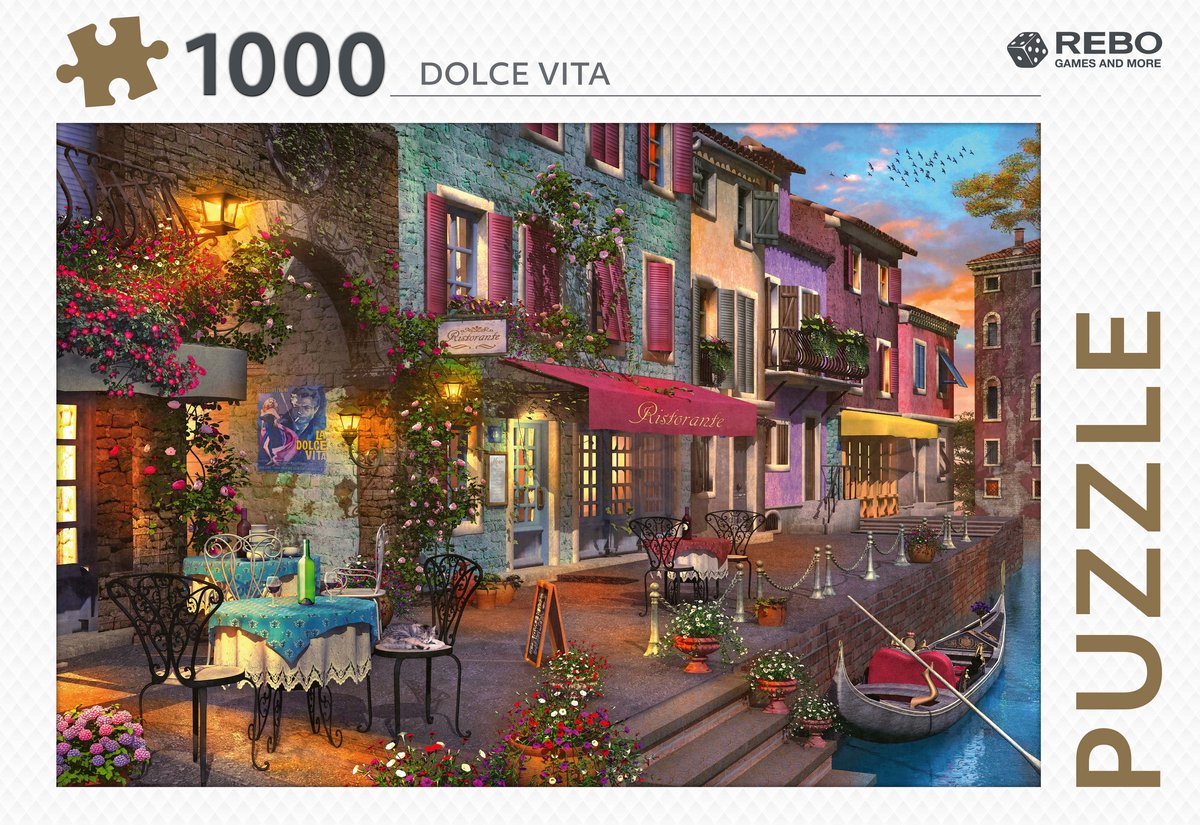 Rebo Productions Legpuzzel Dolce Vita Karton 1000 Stukjes