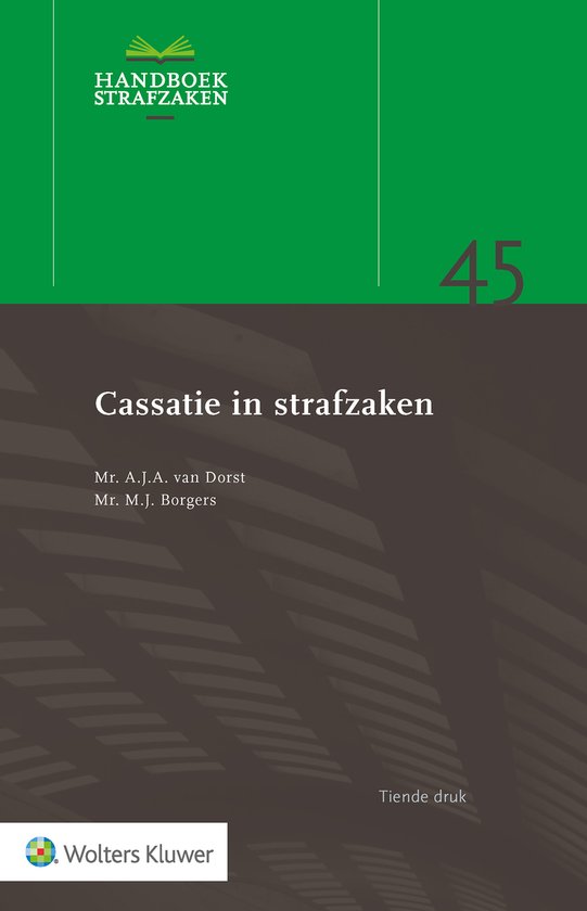 Cassatie in strafzaken - cover