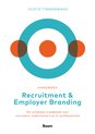 Boekomslag met de titel 'Handboek Recruitment & Employer Branding' door Gusta Timmermans, met een blauw en oranje cirkeldiagram.