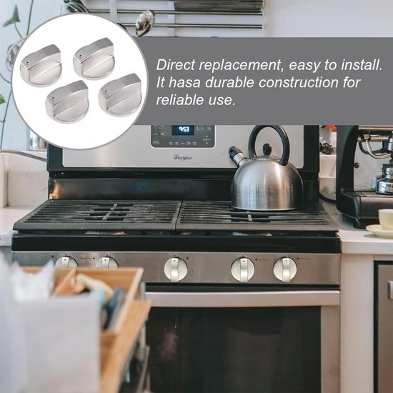 DXLing 6 STKS Gasfornuis Knop Metalen Geborsteld 6mm Gasfornuis Controle Knoppen Adapters Universele Zilveren Schakelaar Knoppen Oven Schakelaar Koken Oppervlak Controle Sloten voor Diverse Oven DXLing 6 STKS Gasfornuis Knop Metalen Geborsteld 6mm Gasfornuis Controle Knoppen Adapters Universele Zilveren Schakelaar Knoppen Oven Schakelaar Koken Oppervlak Controle Sloten voor Diverse Oven