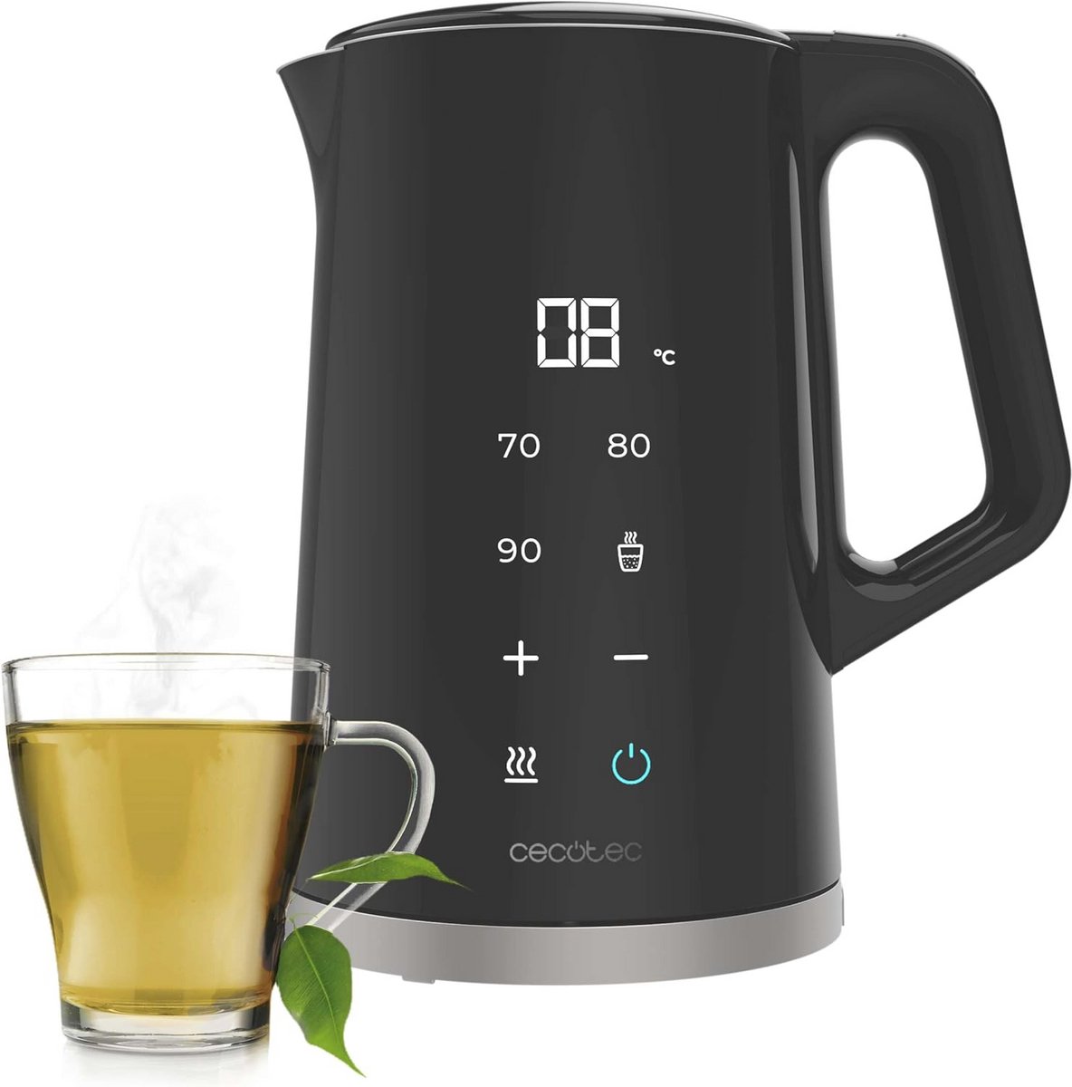 Waterkoker 1,7L met Digitaal Display en Temperatuurinstelling van 40 tot 100 °C