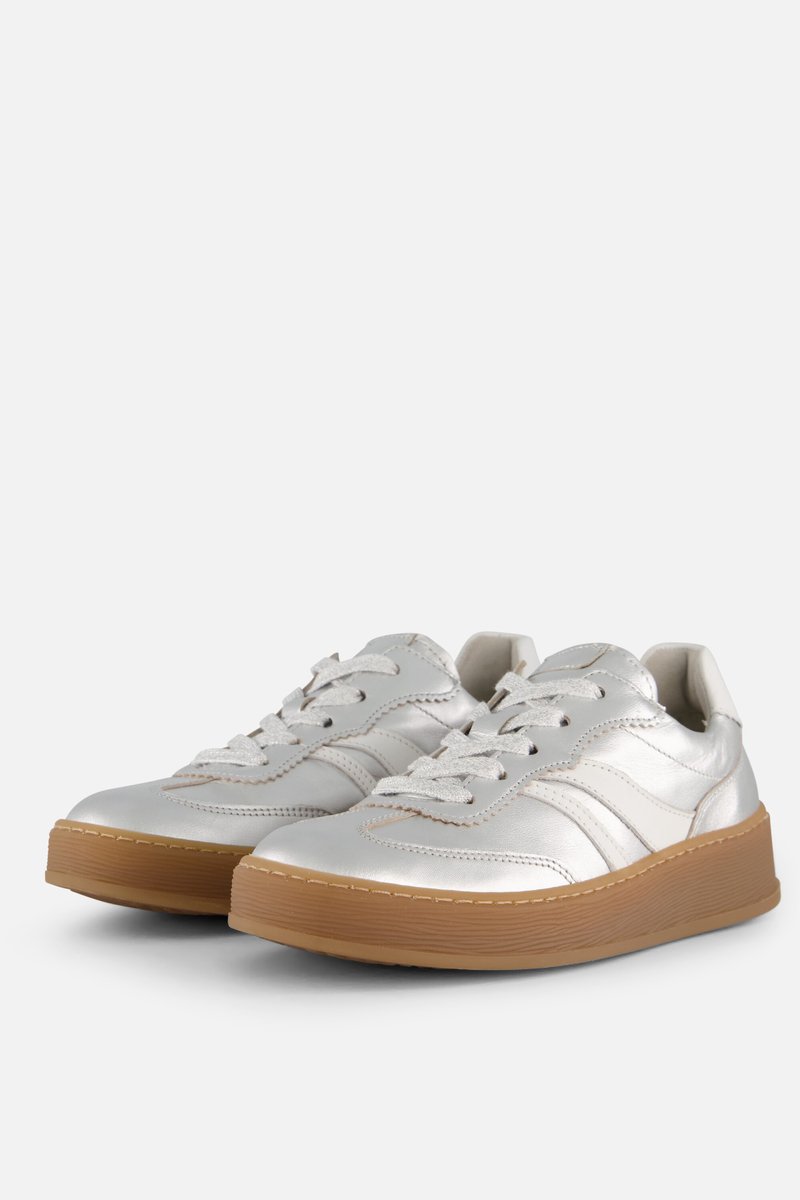 Gabor Sneakers zilver Leer - Dames
