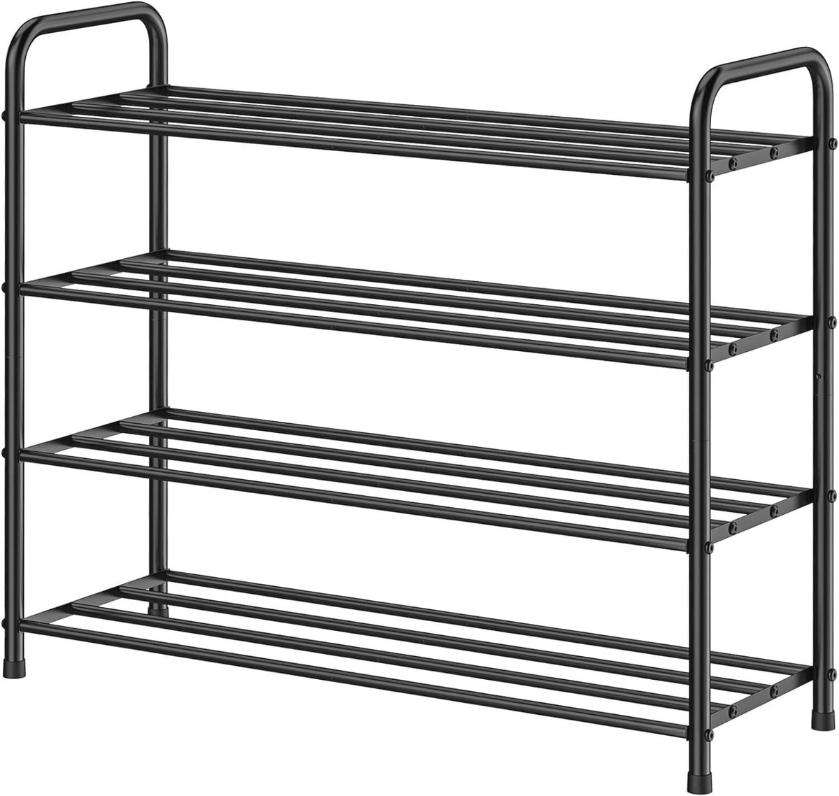 Schoenenrek 4 Niveaus - Roestvrijstalen Organizer voor 12 Paar - Ideaal voor Slaapkamer, Entree & Kasten - 68x26x65 cm