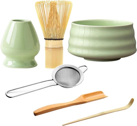 Goodwei Matcha Kit Con Frusta Matcha, Ciotola Matcha E Supporto - 8
