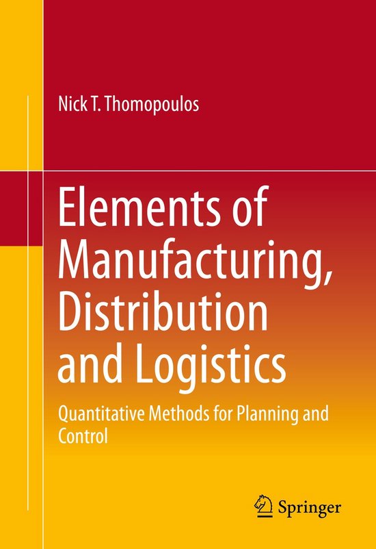 Elements of Manufacturing, Distribution and Logistics - cover