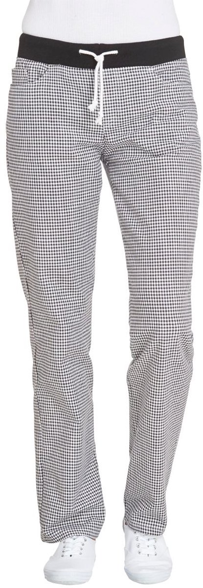 Leiber Dameskookbroek 08/7220/25 zwart/wit