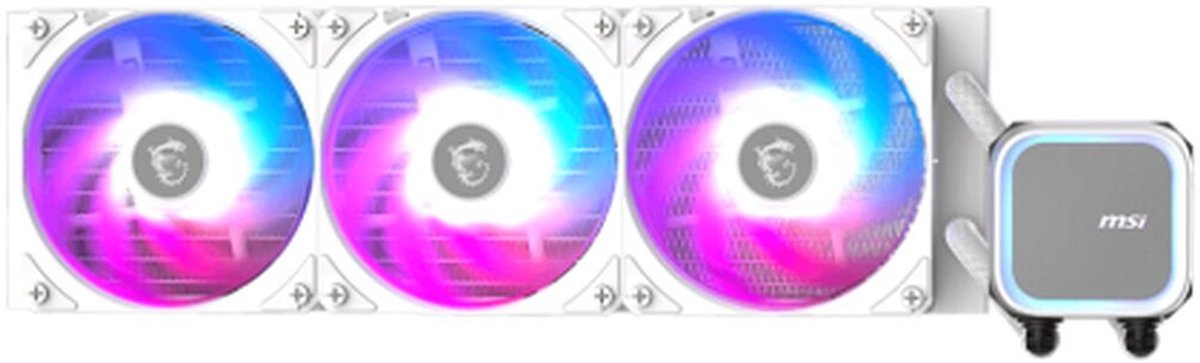 MSI MAG CORELIQUID A13 360 WHITE koelsysteem voor computers, moederbord, processor alles-in-één vloeistofkoeler, 12 cm, wit, 1 stuk