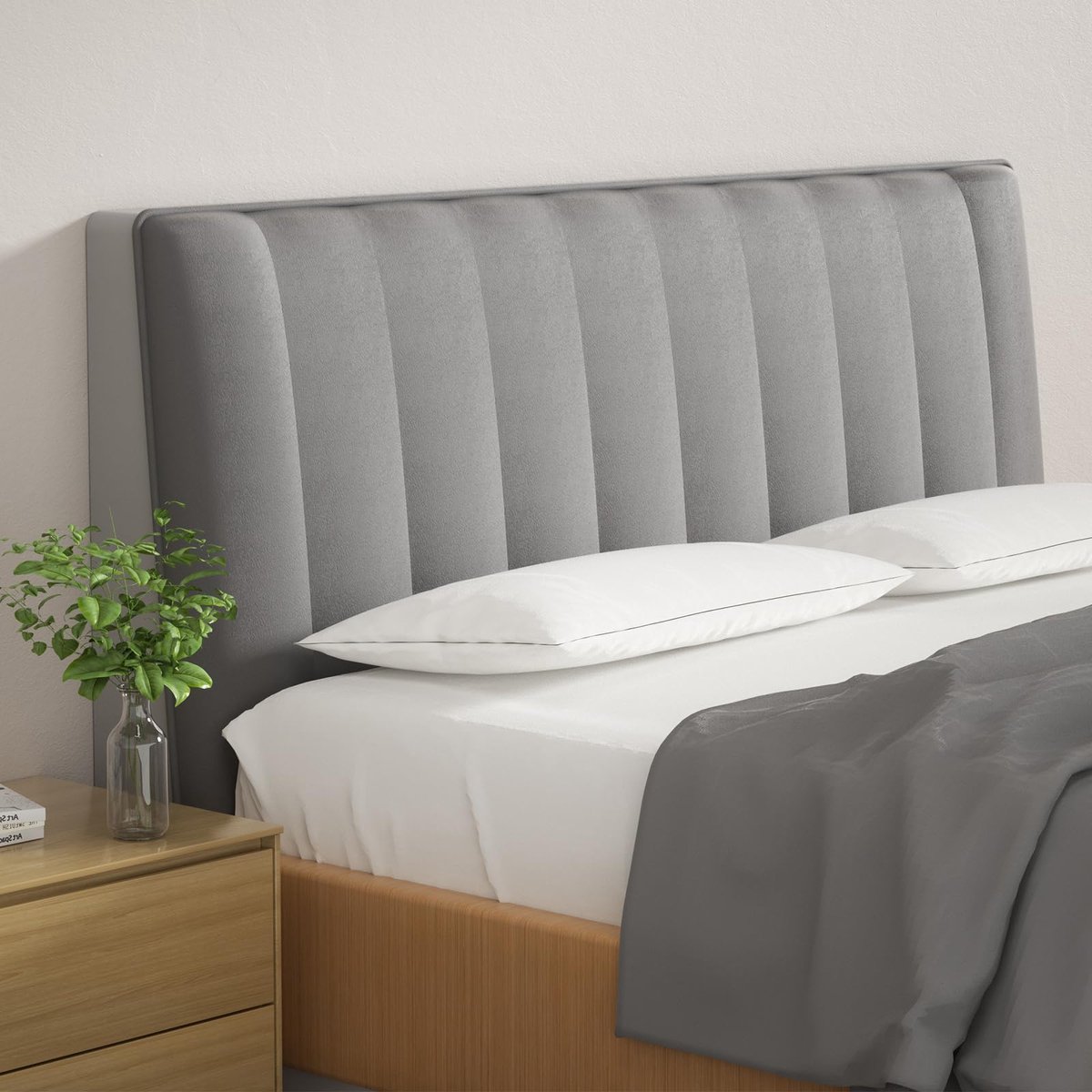Ibenzoa® Hoofdbord Beschermhoes voor Luxe Slaapkamerervaring met Rekbare en Wasbare Bekleding