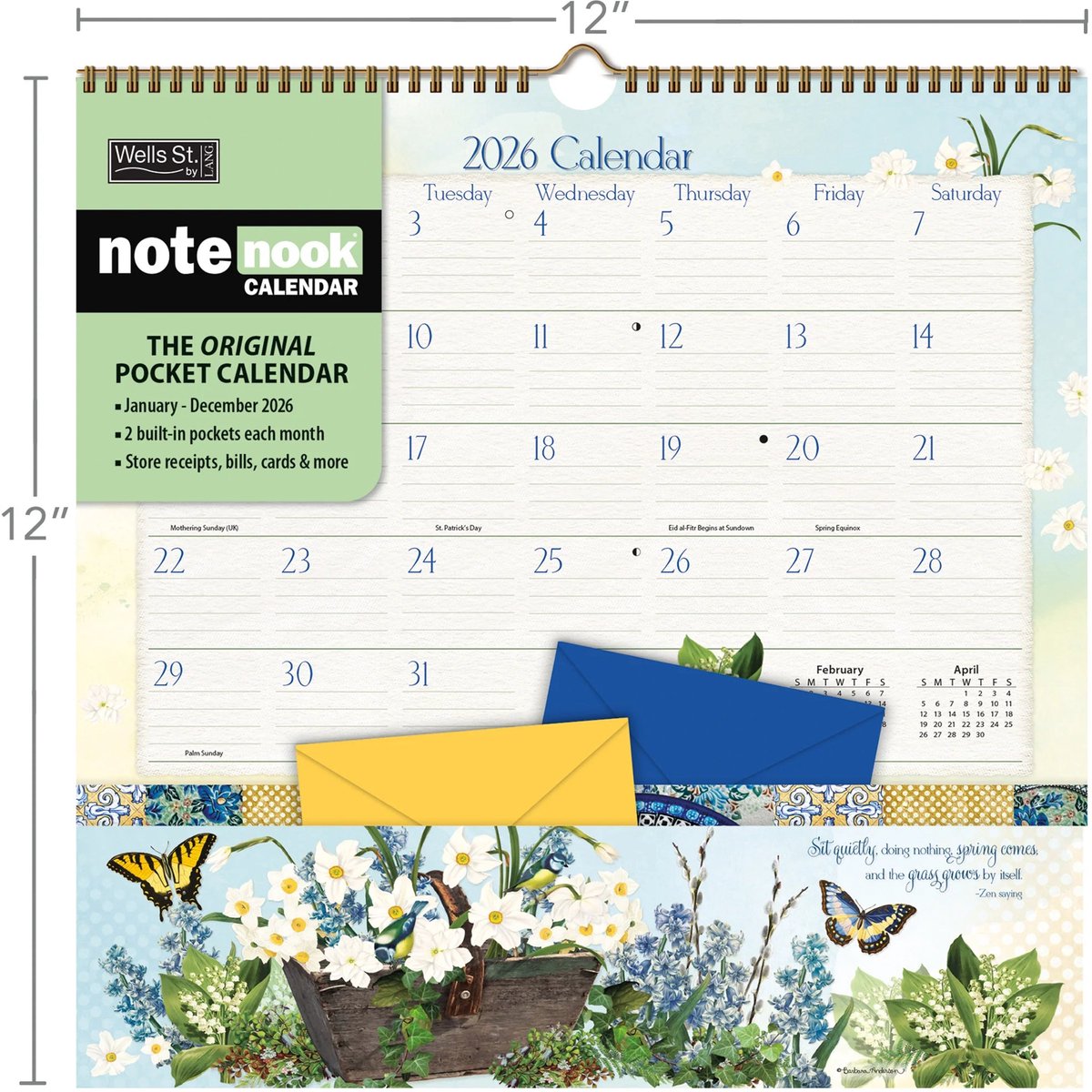 Botanical Gardens Note Nookkalender - 2026