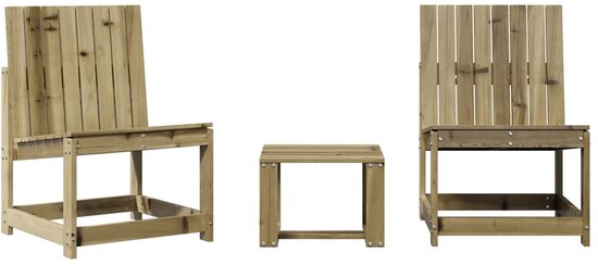 Prolenta Premium - Tuintafel 220x74x75 cm geïmpregneerd grenenhout