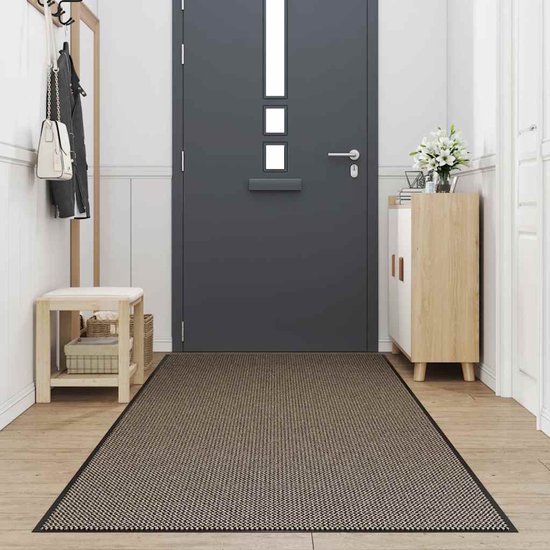 Tapis de sol transparent vidaXL 115 x 400 cm Marron