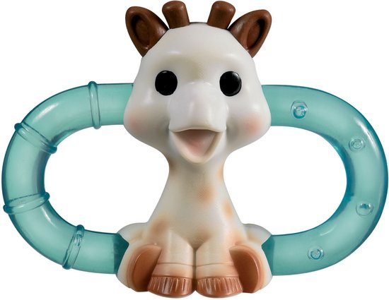 Sophie de giraf Dubbele Koelbijtring - Verkoelende bijtring - Bijtspeelgoed baby - In witte geschenkdoos