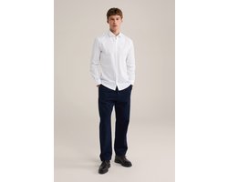WE Fashion Heren Anti-odour slim fit overhemd met stretch