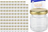 Set de 100 tasses 53 ml To 43 couvercle doré incl. Livret de recettes Diamant Gelierzauber