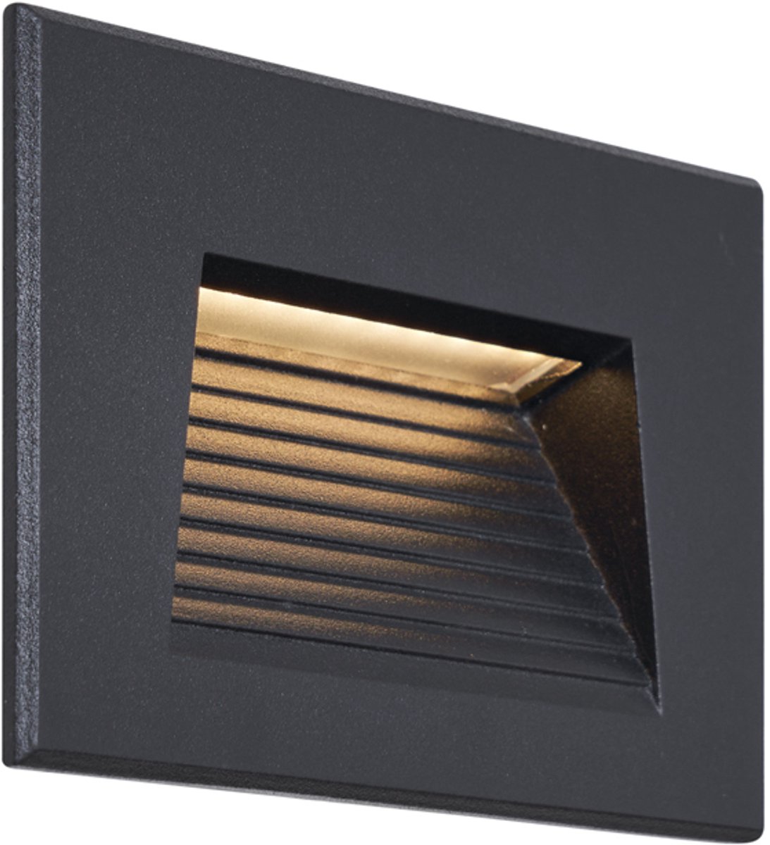 QAZQA trem - Moderne LED Wandlamp voor buiten - 1 lichts - L 11.5 cm - Zwart - Buitenverlichting
