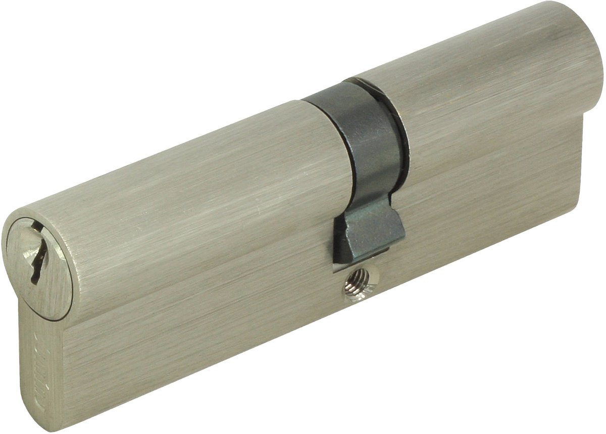 Domino® Cilinderslot Profielcilinder DMO 36/41 M6 – Deurslot - incl. 3 sleutels - Insteekslot - Voordeurslot Veiligheidscilinder Vernikkeld - Meer dan 25.000 cycli - Nikkel