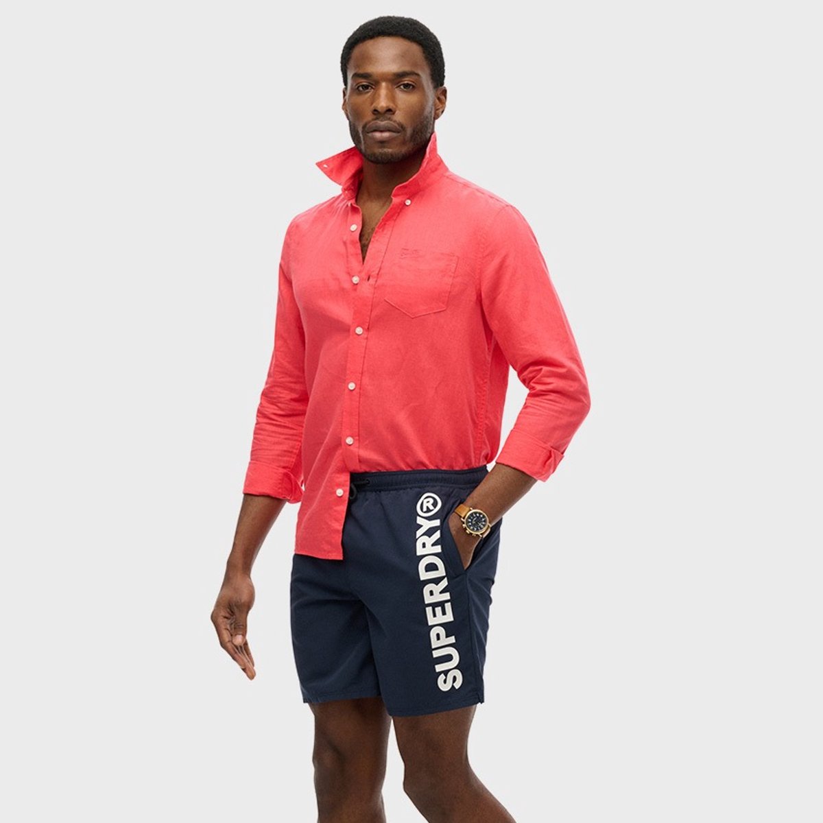 Superdry SPORT GRAPHIC 17 SWIM SHORT Heren Zwembroek - Nautical Navy — afbeelding 13