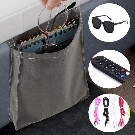 Armleuning-organizer voor afstandsbedieningen en telefoons - Opbergtas voor meubels — afbeelding 3