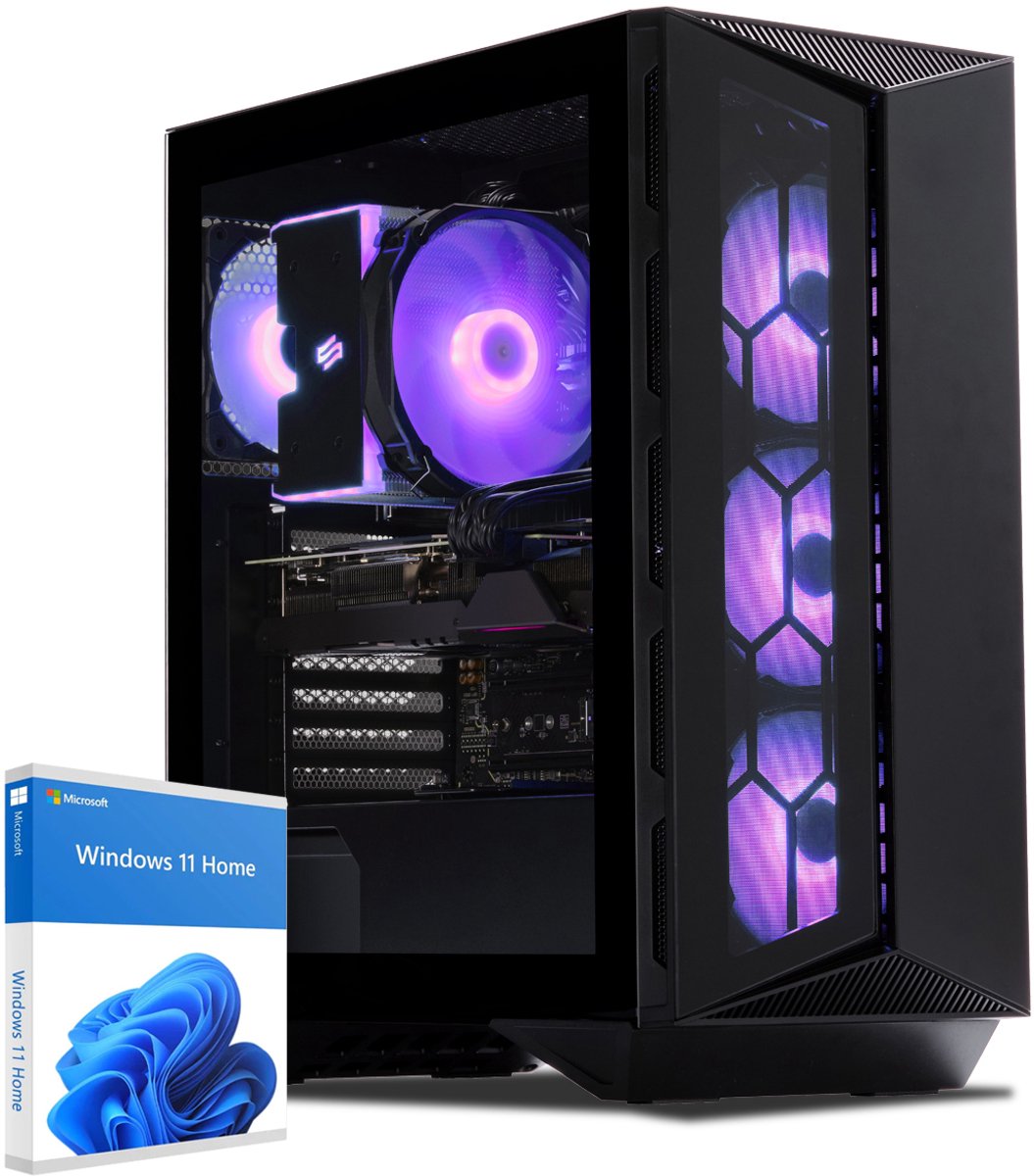 Sedatech Advanced Gaming PC ATX Compact • AMD Ryzen 9 9900X 12x 4.4GHz • Geforce RTX4060 • 32Gb DDR5 • 2Tb SSD M.2 • WiFi • Bluetooth, USB C • Windows 11 • Desktop computer