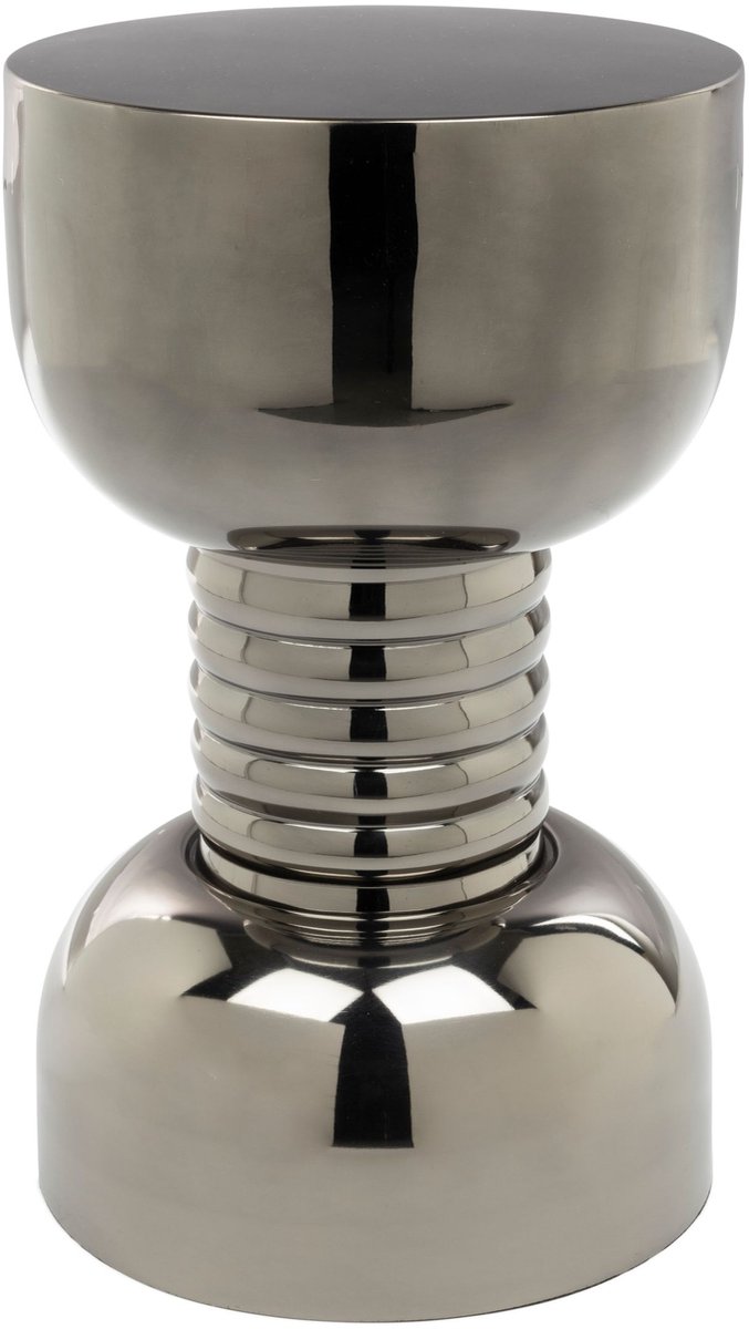 Bold Monkey Gonna Make You Sweat Bijzettafel Rond 29 cm Metaal Zilver