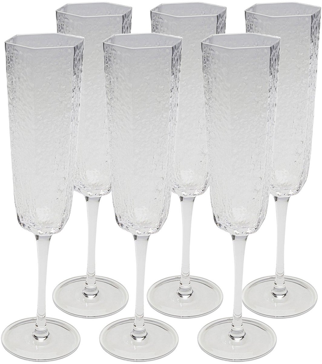 Champagneglazen Cascata (6/Set) Kare Design
