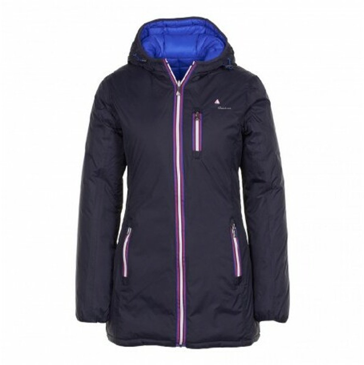 Reversible lange jas voor dames Peak Mountain Awill Blauw