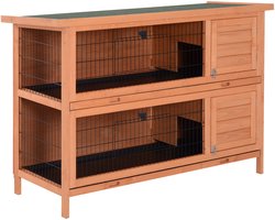 4goodz Konijnenhok 2-verdiepingen Vurenhouten - D2-0046