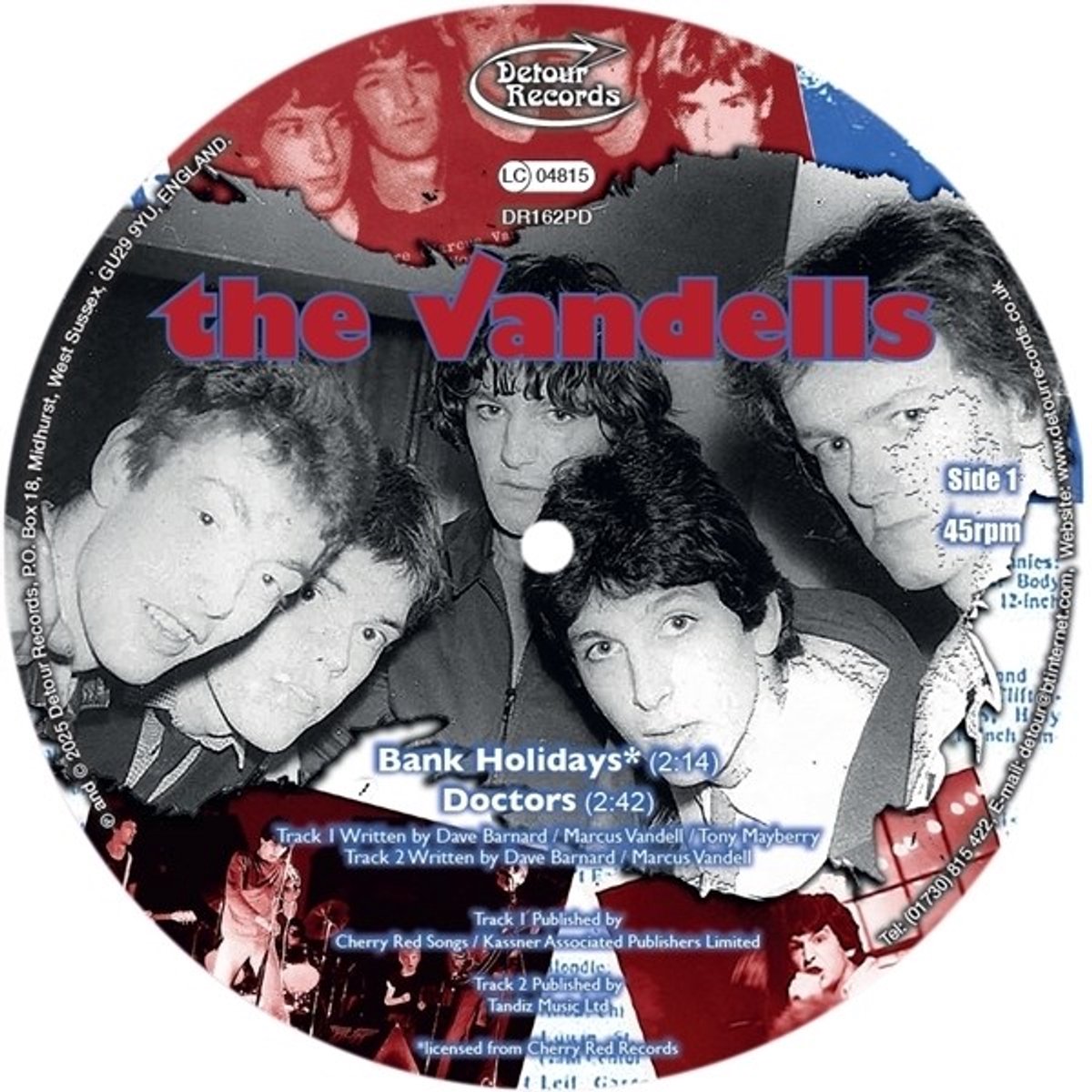 The Vandells - Bank Holidays (7" Single) (Picture Disc)