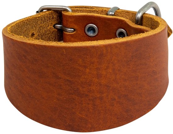 Animal Boulevard Ab30115 - Hals- En Leibanden - Hond - Ab Country Leather Whippet Halsband Bruin-26-30cm - Maat: 26-30cm - 199037