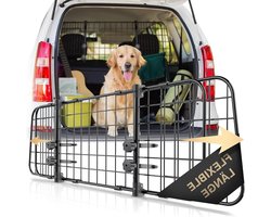 Universal Dog Car Trunk Separation Grid - Freely Adjustable - Dog Protection Grid for Heldenwerk
