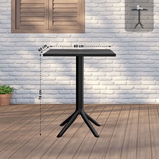Garden Impressions Milou tuinset 5-delig - tafel 160x90cm taupe | Leen Bakker