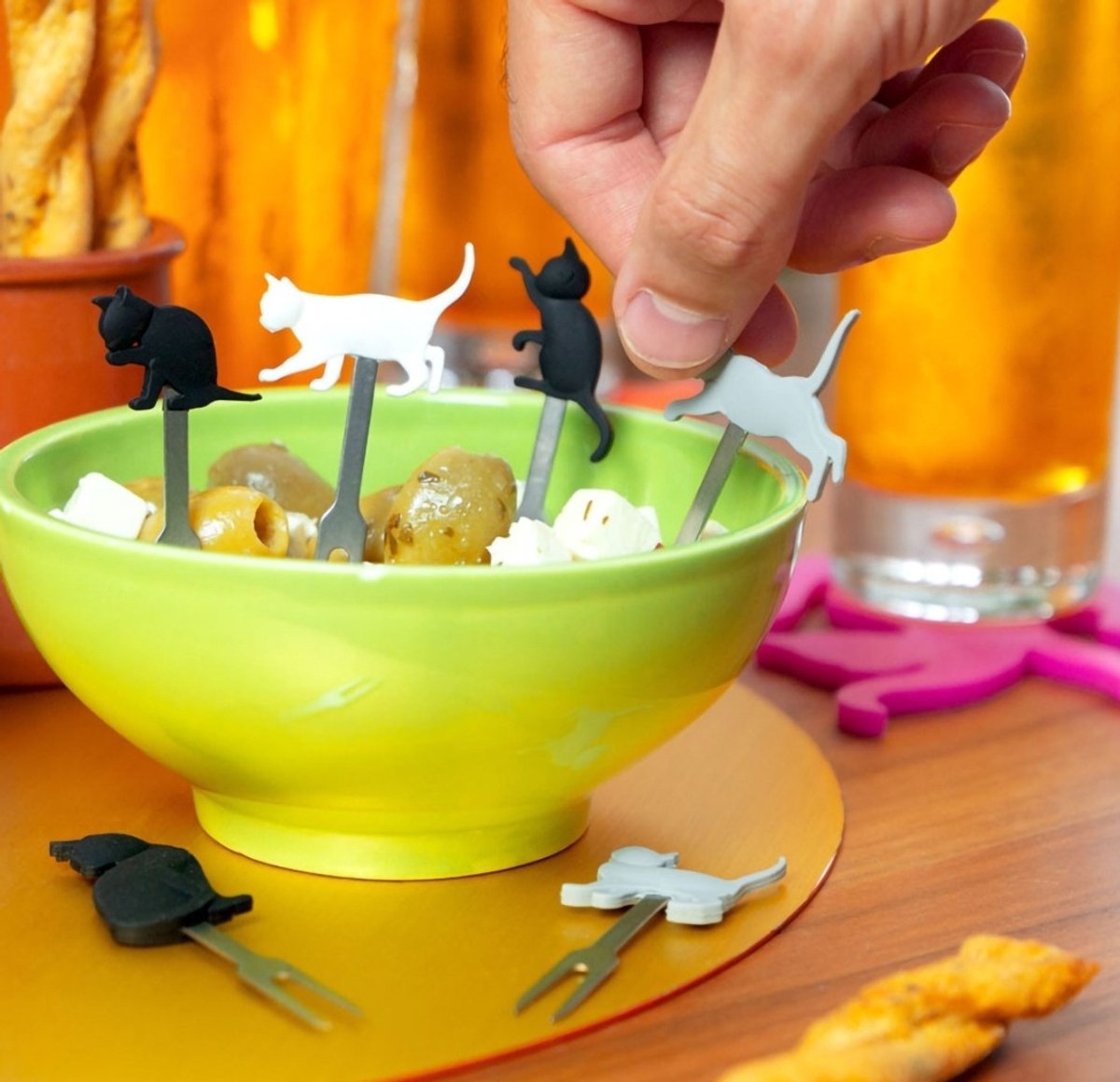 Katdootje - Cocktailprikkers Katten