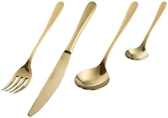 Couverts Sambonet Taste 24 pièces or