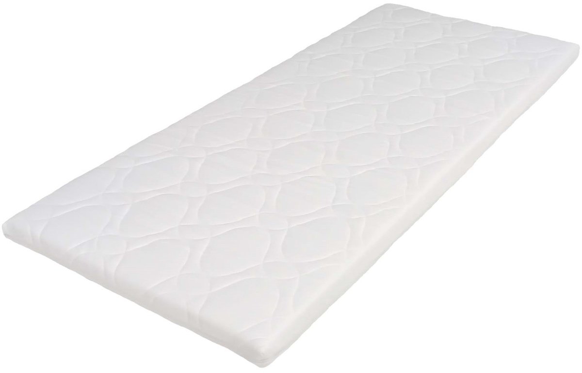 MatrasDirect Topdekmatras NASA 7 - 90x200 - 7 cm dik - Anti-Allergie - Afritsbare en wasbare hoes Wit