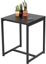 Table d'appoint Urban Living - Table basse - Table d'appoint - Carrée - Design industriel - Plateau et structure en métal - 40 x 40 x 50 cm
