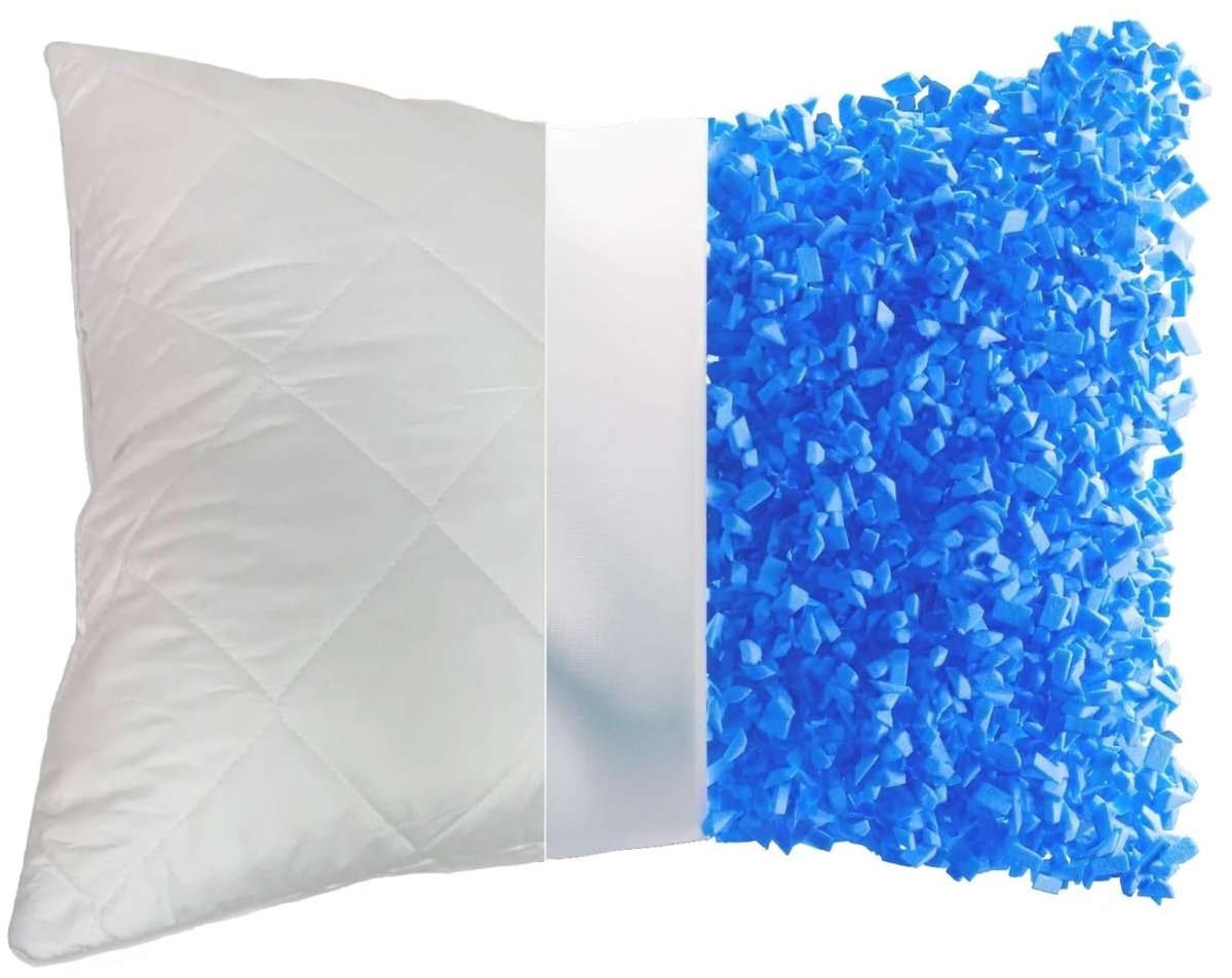 Hoofdkussen memoryfoam flakes de luxe - 50x70 cm - 50x70