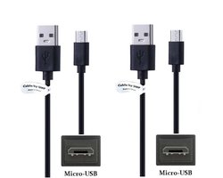 2 stuks OneOne 3,0m Micro USB kabel. Stevige laadkabel. Oplaadkabel snoer past op past op Samsung Galaxy S7, S7 Edge, Trend, Trend Lite, Wave, Xcover 2 / 3 / 4, Y, Young, Z4, Tab 3, Tab 4, Tab E 8.0, Tab E9.6, Tab S10.95, Tab S2